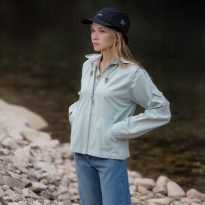 Cabela's Women's Ripstop Adventure Jacket L Aqua‎ Mist NWT